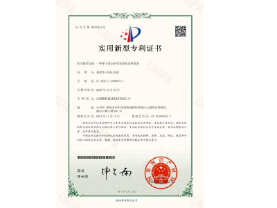 一種便于排水砼管安裝的送料設備-實(shí)用新型專(zhuān)利證書(shū)(易清華、袁成、黃晶)